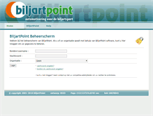 Tablet Screenshot of beheer.biljartpoint.nl